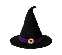 YAOGUI Adult Cosplay Witch Hat With Crochet Design For Halloween Adult Hair Accessories Performances Carnivals Party Supplies Halloween Hat Cosplay Hats For Women Hats Carnivals Party