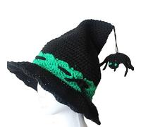 YAOGUI Adult Cosplay Witch Hat With Crochet Design For Halloween Adult Hair Accessories Performances Carnivals Party Supplies Halloween Hat Cosplay Hats For Women Hats Carnivals Party