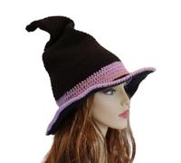 YAOGUI Adult Cosplay Witch Hat With Crochet Design For Halloween Adult Hair Accessories Performances Carnivals Party Supplies Halloween Hat Cosplay Hats For Women Hats Carnivals Party