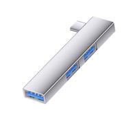 YAOGUI Aluminum USB C Adapter 5Gbps Transfer 3Port Hubs Space Saving Right Angles Connectors Wide Compatibility For Phone PC