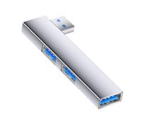 YAOGUI Aluminum USB C Adapter 5Gbps Transfer 3Port Hubs Space Saving Right Angles Connectors Wide Compatibility For Phone PC