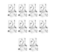 YAOGUI Aquarium Cover Clips Bracket Clamp For Multiple Thicknesses Fishtanks Lid Stand Clamp Clip Fishtank Supply 10pcs Fish Habitat Accessory