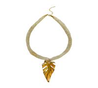 YAOGUI Artistic Sun/Conch/Leaf Statement Necklace Lightweight Acrylic Pendant Comfortable Mesh Chain Jewelry For Women Trendy Beach Inspired Pendant Necklace