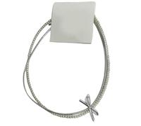 YAOGUI Bowknot Pearls Necklace Stylish Pearls Bead And Butterfly Neckchain Double Layer Clavicle Chain Elegant Decoration Long Neck Chain