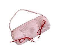 YAOGUI Bowknot Pen Bag with Handle High Capacity Pencil Case Pen Pouches Large Compartment Organizers Travel Cosmetic Bag Large Capacity Pencil Case