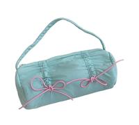 YAOGUI Bowknot Pen Bag with Handle High Capacity Pencil Case Pen Pouches Large Compartment Organizers Travel Cosmetic Bag Large Capacity Pencil Case