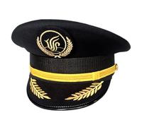 YAOGUI Captain Cap Captain Hat For Adult Halloween Costume Hat Cosplay Costume Uniform Role Play Accessories