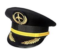 YAOGUI Captain Cap Captain Hat For Adult Halloween Costume Hat Cosplay Costume Uniform Role Play Accessories