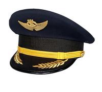 YAOGUI Captain Cap Captain Hat For Adult Halloween Costume Hat Cosplay Costume Uniform Role Play Accessories