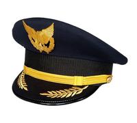 YAOGUI Captain Cap Captain Hat For Adult Halloween Costume Hat Cosplay Costume Uniform Role Play Accessories