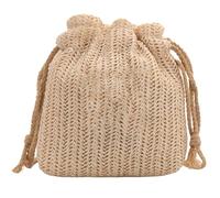 YAOGUI Casual Woven Straw Small Shoulder Bag For Beach Vacations Women Vintage Crossbody Drawstring Bucket Bag Purse Small Crossbody