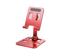 YAOGUI Cell Phone Stand Bracket Foldable Phone Tablet Mount Desktop Mobile Holder Angle Height Adjustable Cradle Smart Holder Rack Bracket Reserved Charging Port