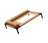YAOGUI Chew Resistant Elevated Dog Bed Outdoor Cooling Cot With Steel Frame Breathable Net Washable For Small To Mediums Dog Chew Resistant Bed With Steel Frame