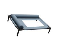 YAOGUI Chew Resistant Elevated Dog Bed Outdoor Cooling Cot With Steel Frame Breathable Net Washable For Small To Mediums Dog Chew Resistant Bed With Steel Frame
