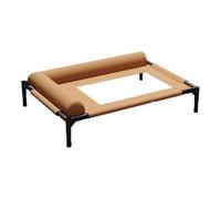 YAOGUI Chew Resistant Elevated Dog Bed Outdoor Cooling Cot With Steel Frame Breathable Net Washable For Small To Mediums Dog Chew Resistant Bed With Steel Frame