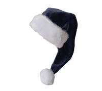 YAOGUI Christmas Santa Hat Thicken Plush And White Furry Brim For Christmas Parties Dress Up Cosplay Multicolored Christmas Hat