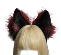 YAOGUI COSPLAY Kitten Ears Animal Ear Headband Furry Kitten Carnivals Party Handmade Furry Party Costume Devil Furry Tail