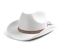 YAOGUI Cowboy Hat Wide Brim Knight Hat For Disco House Cocktail Parties Vacation Simple For Comedian Actor Wide Brim Hat Storage