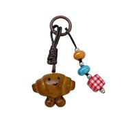 YAOGUI Creative Chocolate Pretzel Bread Keychain Stylish Holder Charm Portable Bag Pendant Accessories For Easy Carrying Baking Culture Gift