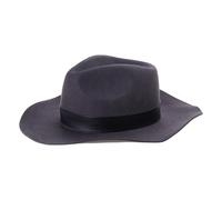 YAOGUI Distress Fedora Hat For Women Party Hat With Belt Roleplay Costume Cowboy HippiesCaps Stage Performances Party For Adult