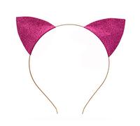 YAOGUI Ears Headbands For Ears Hairband Halloween Party Headwear Cosplay Hair Accessories Sparkly Kitten Ears Headband Halloween