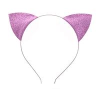 YAOGUI Ears Headbands For Ears Hairband Halloween Party Headwear Cosplay Hair Accessories Sparkly Kitten Ears Headband Halloween