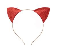 YAOGUI Ears Headbands For Ears Hairband Halloween Party Headwear Cosplay Hair Accessories Sparkly Kitten Ears Headband Halloween