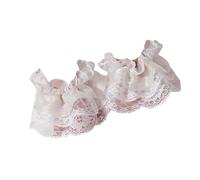 YAOGUI Elegant Short Lace Hand Sleeves Decorative Handwear Ruffle Cuffs Sleeves For Daily Outfit Anime Maid Costume Accessory Short Lace Hand