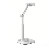 YAOGUI Extendable From 24-36cm Phone Tablet Stand Secure Clamp Design Flexible Viewing Angles For Streaming Video Calls Reading Adjustable Phone Holder Desk Stand