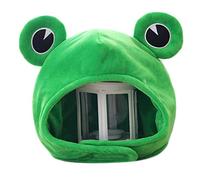YAOGUI For Frog Hat For Adults Scarf Cap Cute Plush Cartoon Headgear Photo Props Novelty Costume Cosplay Animal Themed Part Hats Men Bulk