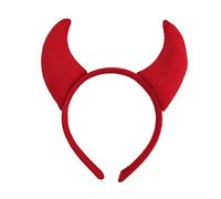 YAOGUI Funny Devil Ears Headband Horns Ear Children Headbands Halloween Party Adults Headbands For Women Hair Hoops Turban Head Wrap Knot Hairbands With Cloth Wrapped Girls Hair Accessories Stripe