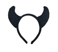 YAOGUI Funny Devil Ears Headband Horns Ear Children Headbands Halloween Party Adults Headbands For Women Hair Hoops Turban Head Wrap Knot Hairbands With Cloth Wrapped Girls Hair Accessories Stripe
