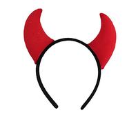 YAOGUI Funny Devil Ears Headband Horns Ear Children Headbands Halloween Party Adults Headbands For Women Hair Hoops Turban Head Wrap Knot Hairbands With Cloth Wrapped Girls Hair Accessories Stripe