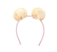 YAOGUI Furry Balls Plush Hairhoop Lovely Hairballs Hairband Children Adult Party Props Headdress Family Gathering Accessories Makeup Headband Girl Hair Headband Plush Headwear