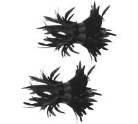 YAOGUI Fuzzy Feathered Ankle Bracelets Punk Gothic Foot Chain Accessories for Cosplay Costume Event and Stage Performances Feather Foot Jewelry for Themed Costume Parties