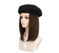 YAOGUI Girls With Hair Extensions Lovely Painter Artist Hat Halloween Straight Hair Extensions 19 Inch In Length Mens Men Vintage Painter Hats