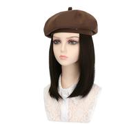 YAOGUI Girls With Hair Extensions Lovely Painter Artist Hat Halloween Straight Hair Extensions 19 Inch In Length Mens Men Vintage Painter Hats