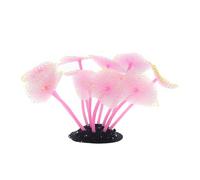 YAOGUI Glow In Dark Fish Tanks Aquarium Decors Colorful Corals Silicone Fish Habitat Ornament For Home And Office Aquarium Ornaments
