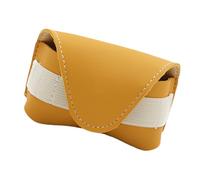 YAOGUI Golfs Balled Pouches Bag PU Leather Golfs Balled Storage Case Tees Holder Container Belt Waist Bag & Tees Holder Storage Case For Man
