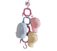 YAOGUI Hat Display Rack with Hooks for Scarves Towels Multi Loop Baseball Caps Storage Organiser Home Dorm Decoration Over The Door Caps Rack for Bedrooms