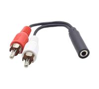 YAOGUI Headphone 3.5mm To Y Splitter Adapter Cable 3.5mm Stereo Female To Double Male Cable Connector Wire Cord Y Splitter Cable