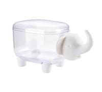 YAOGUI Hygienic Cotton Swab Holder With Protective Cover Clear Visibility Storage Solution For Home Clinic Use Clear Covered Cotton Swab Storage