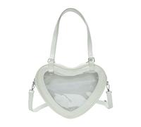 YAOGUI Japanese School Girl Heart Shape Itabag Large Capacity Clear Window Shoulder Bag Anime Pin Display Crossbody Handbag School Book Bag For Girls
