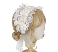 YAOGUI Lace Headbands For Women Ribbon Headband Novelty Headwear With Bowknot Adorn Maid Anime Cosplay Party Props Lace Hair Hoop Ribbon Headband Amine Cosplay Headdress