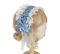 YAOGUI Lace Headbands For Women Ribbon Headband Novelty Headwear With Bowknot Adorn Maid Anime Cosplay Party Props Lace Hair Hoop Ribbon Headband Amine Cosplay Headdress