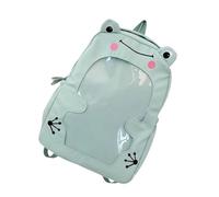 YAOGUI Large Capacity Anime Backpack With Clear Front Pocket Spacious School Bag Casual Daypack For College Or Office Use Japanese Fashion School Backpack