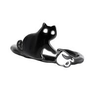 YAOGUI Lovely Animal Rings Copper Sturdy Comfortable Finger Band Jewelry Gift Elegant Accessory For Girls Women Occasions Lightweight Sturdy Stackable