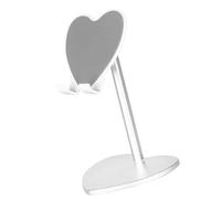 YAOGUI Metal Phone Tablet Stand With Shockproof Base Heart Shaped Adjustable Holder For Movie Reading Desk Display Love Shaped Phone Neck Stand