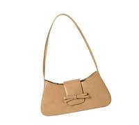 YAOGUI Modern Underarm Bag For Women Trendy PU Leather Shoulder Bag With Bows Oranment Casual Handbag For Commuting Versatile Daily Use Purse