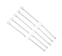 YAOGUI Pack Of 10 Stainless Steel Jewelry Extension Chains Adjustable Length For Necklace Sophisticated Sturdy Extender Links